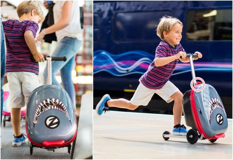 行李箱秒變滑板車【英國Zinc Flyte】端午連假出遊神器！