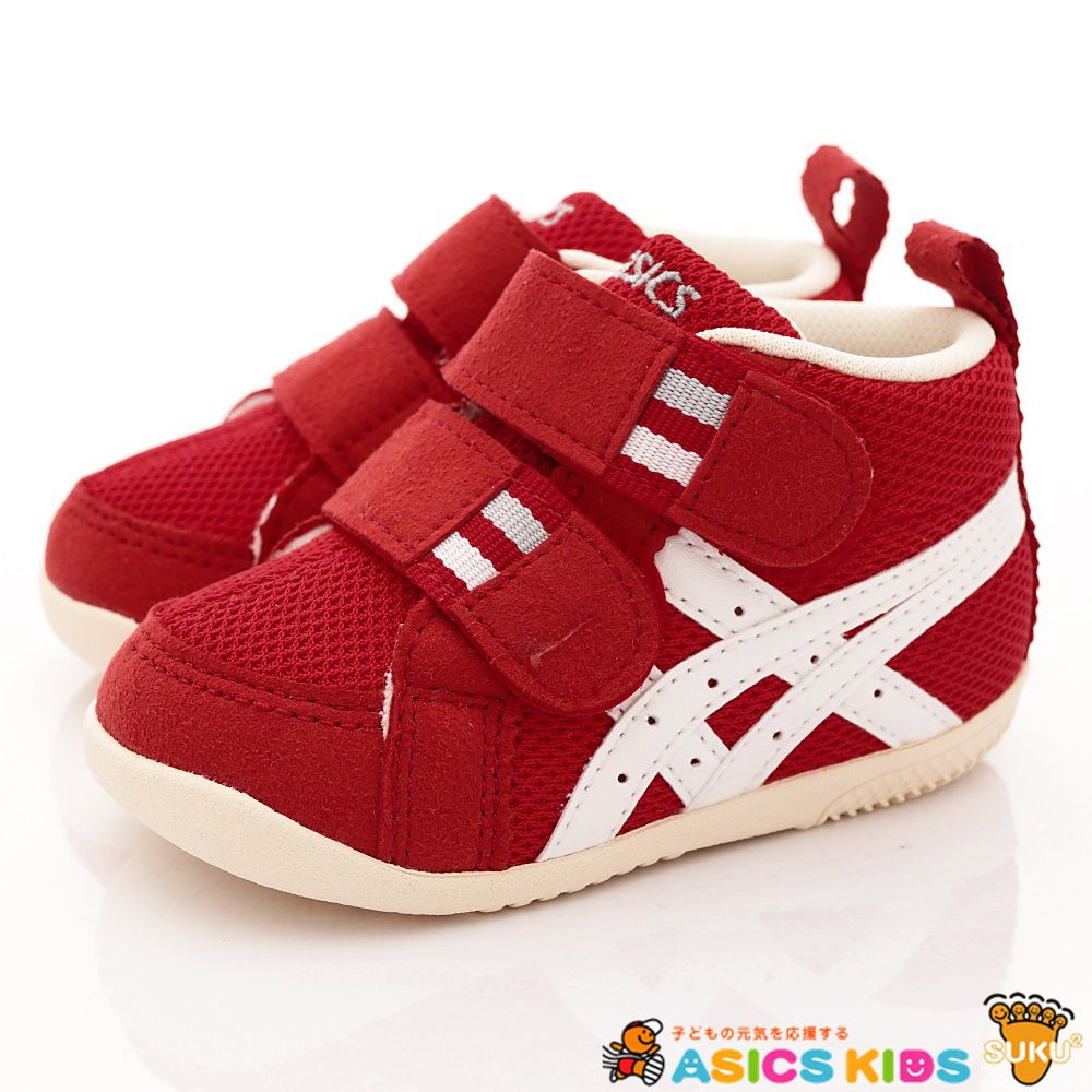 asics 亞瑟士 - SUKUSUKU護踝高支撐學步鞋款(寶寶段)-紅