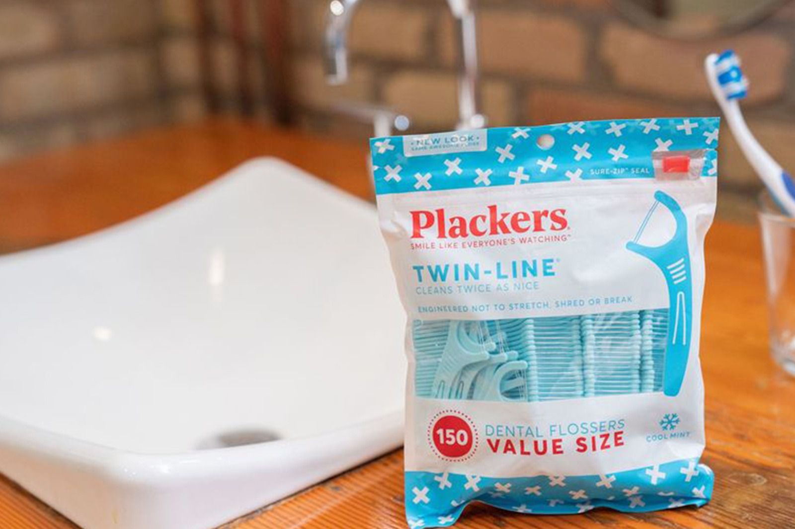 美國 Plackers 派樂絲 - 雙線倍潔亮白牙線棒-150入