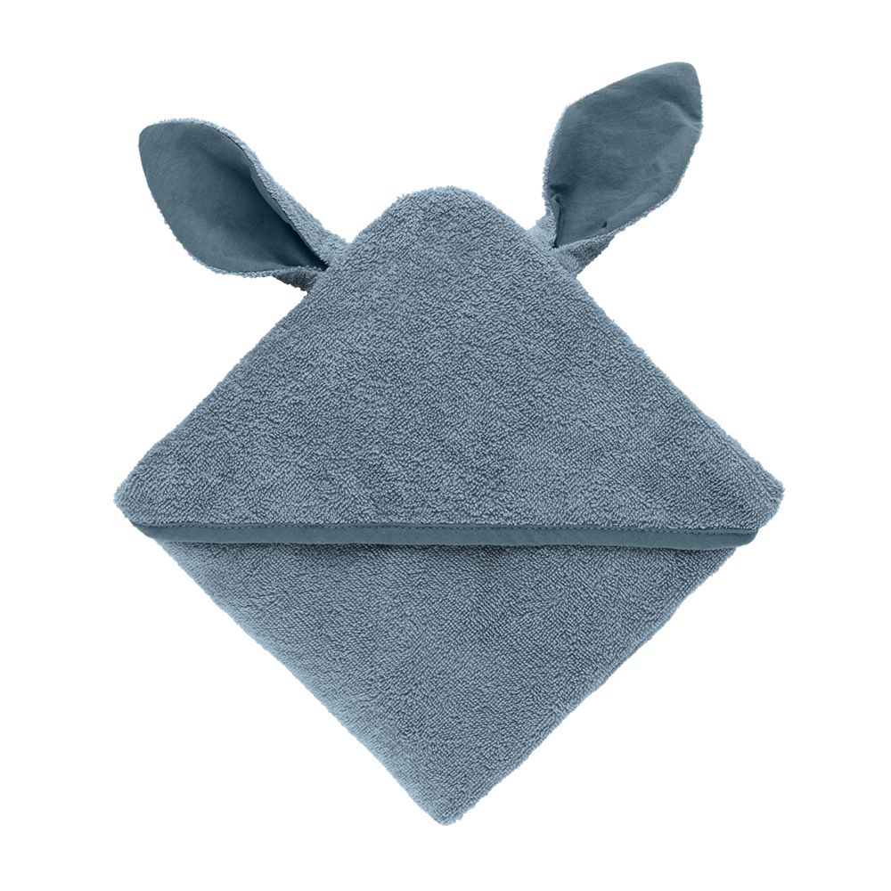 Hoodie Towel Kangaroo 袋鼠連帽浴巾-藍綠-單入