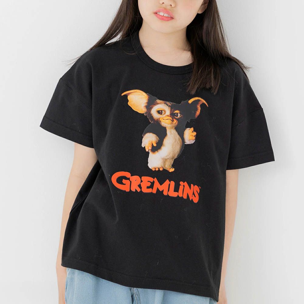 聯名款 100%純棉短袖上衣-電影角色小精靈-黑