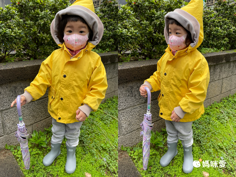 日本 OMNES - 歐風防滑橡膠兒童雨鞋-葡萄紫