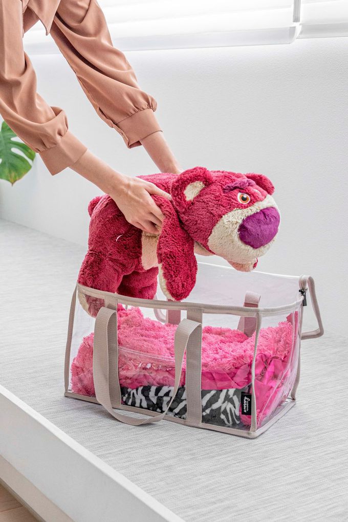 HARUhonpo 小晴天本舖 - 寶可樂收袋-闊口睡袋袋-月球灰(透明) (S)