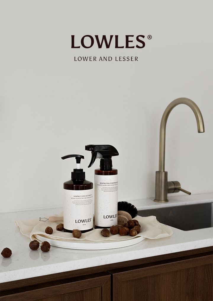 韓國 LOWLES - (1+1)食品級無患子蔬果碗盤洗潔液-正裝+補充包