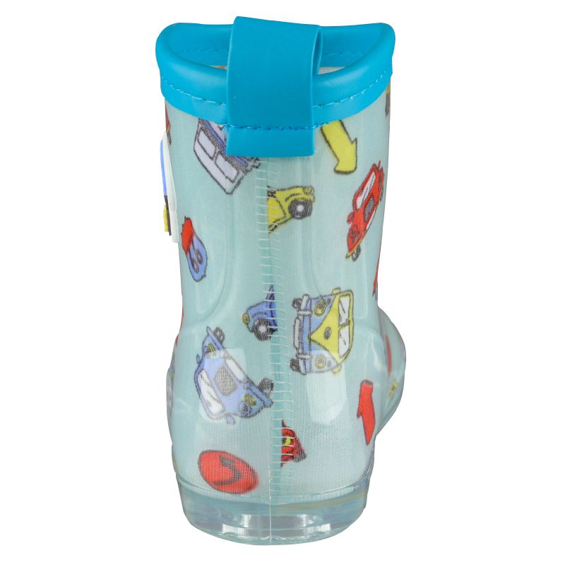 akachan honpo - 雨鞋 左右腳易分辨-汽車-藍色