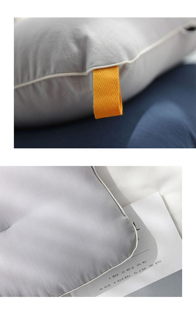 韓國 SSUEIM - 韓國製可水洗防蟎枕頭60x40cm-灰色