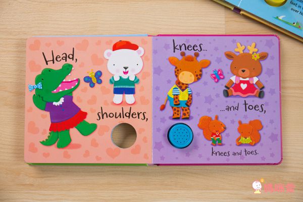 孩子超愛音效書單本160元❤ 1歲起英文遊戲操作書！玩到跟著節奏搖擺囉♫