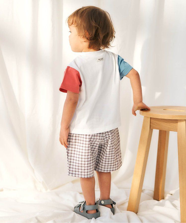 日本 apres les cours - 超萌小熊聯名特色刺繡短袖上衣-海軍熊-黃