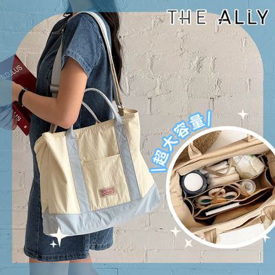 小眾設計【韓國 THEALLY】大容量超耐裝尼龍、時尚媽媽收納包
