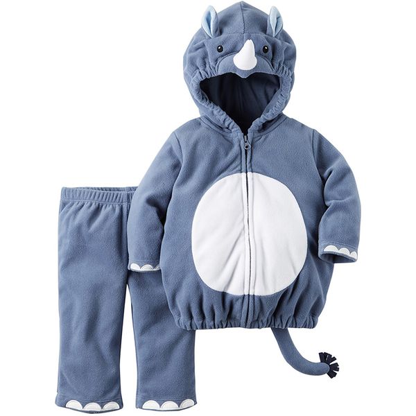 美國 Carter's - 嬰幼兒造型套裝三件組-小犀牛