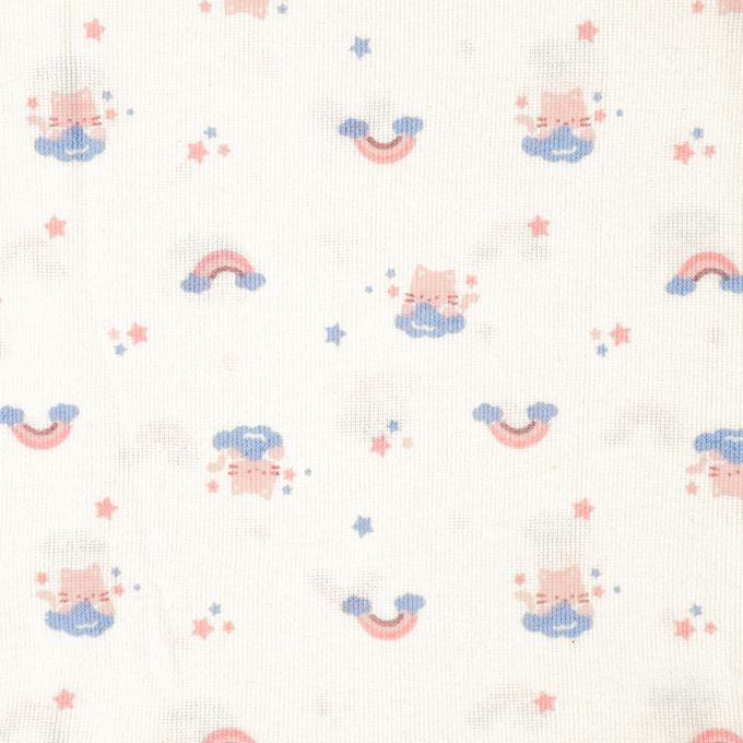 akachan honpo - 短袖圓領速乾上衣-2件組 兔子-粉紅色