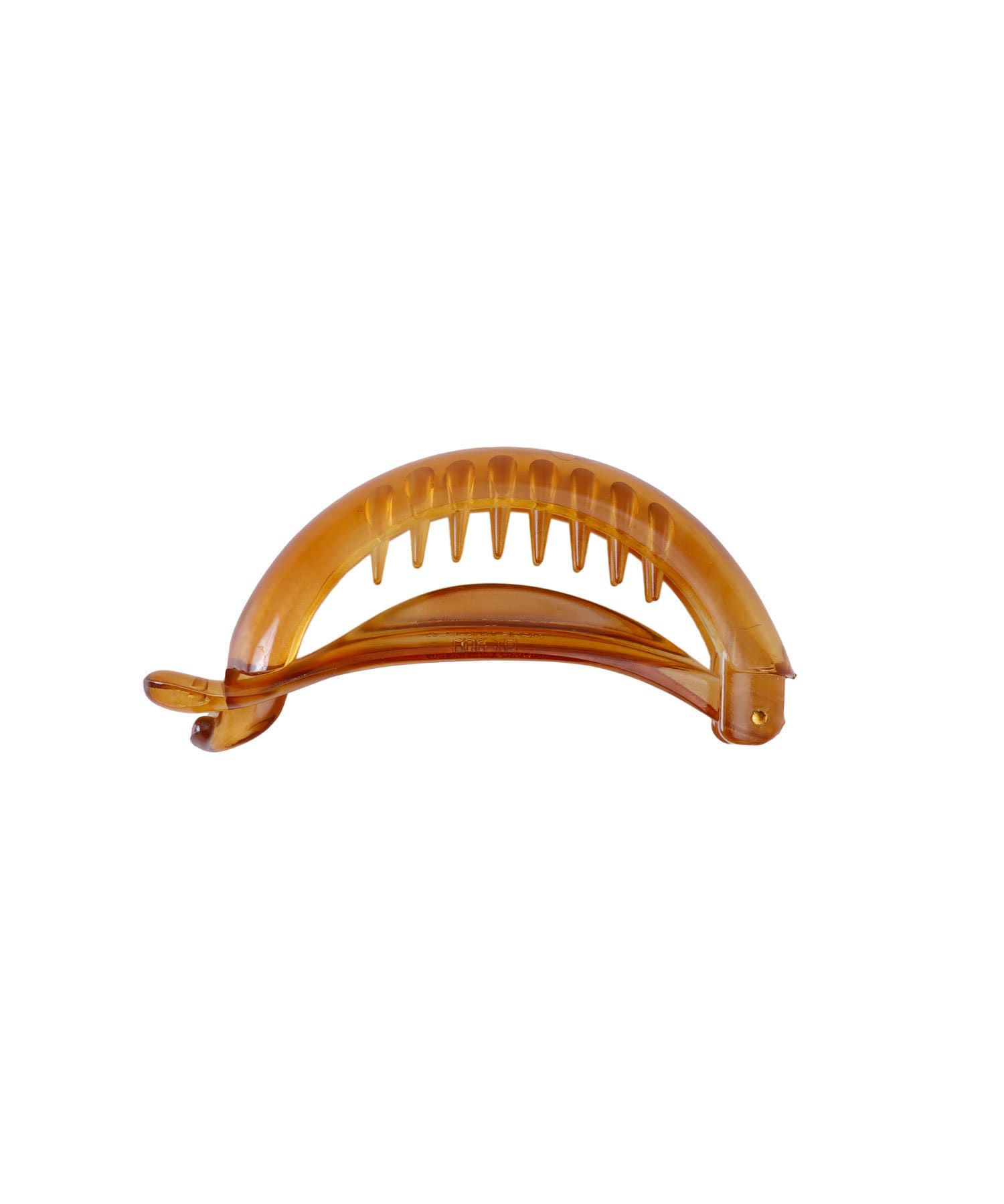 日本 Lattice - 美型弧面香蕉夾/髮夾-咖啡