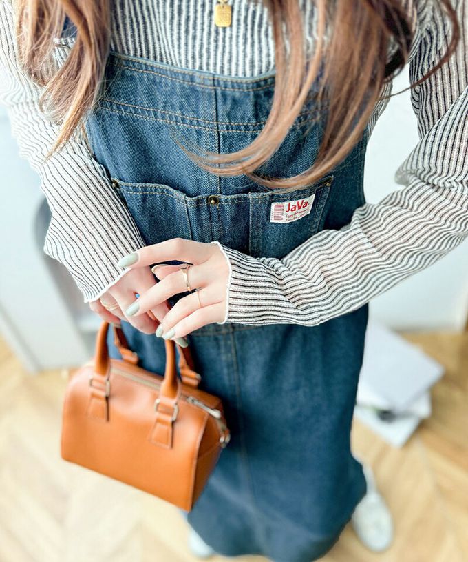 日本 Classical Elf - Java 復古工裝風純棉丹寧吊帶裙-黑