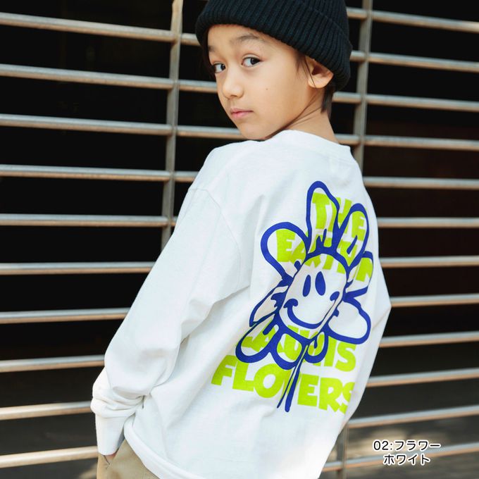 日本 BRANSHES - 100%棉 印花薄長袖上衣-俏皮滑板-墨綠