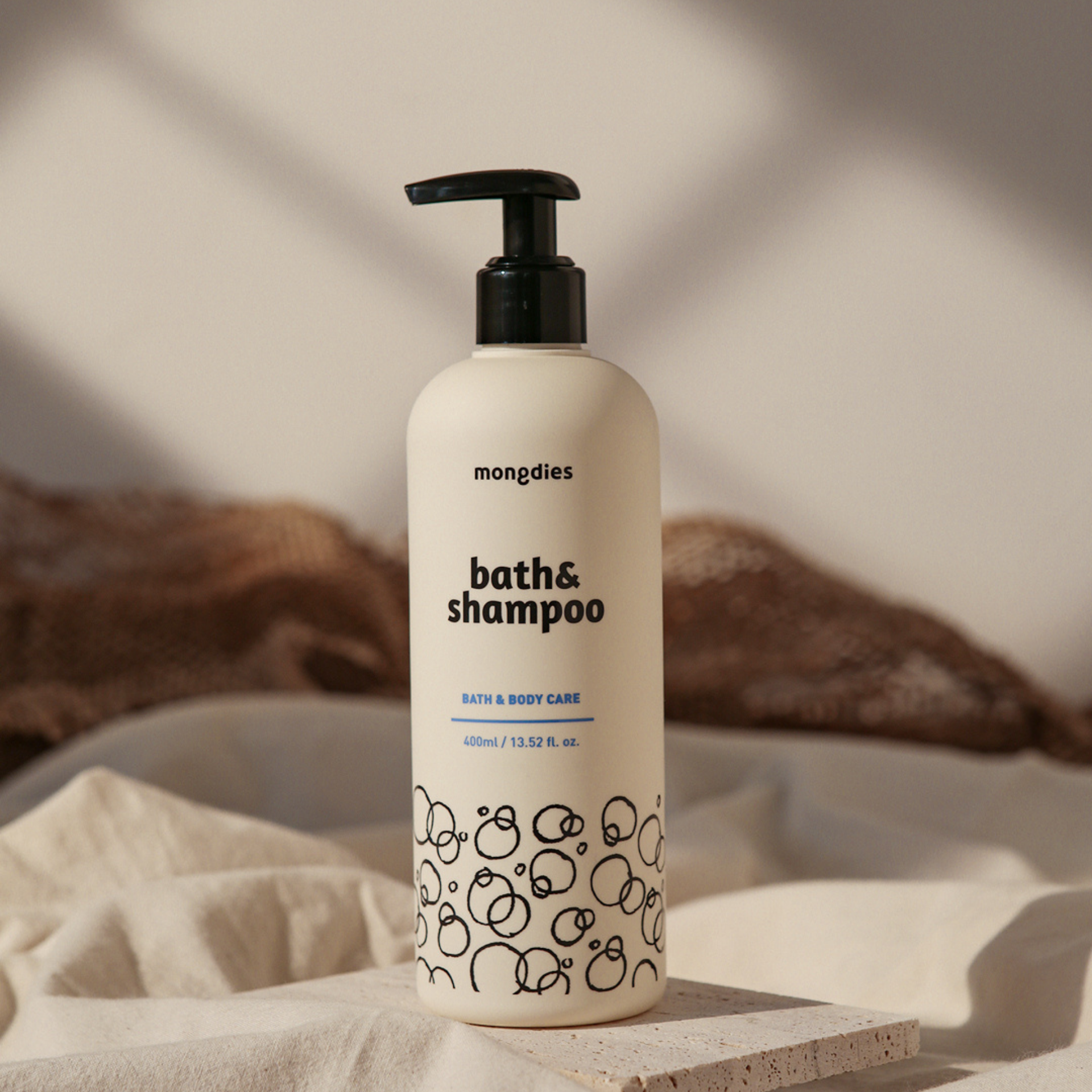 韓國 mongdies - 神經醯胺寶寶沐浴洗髮乳-400ml