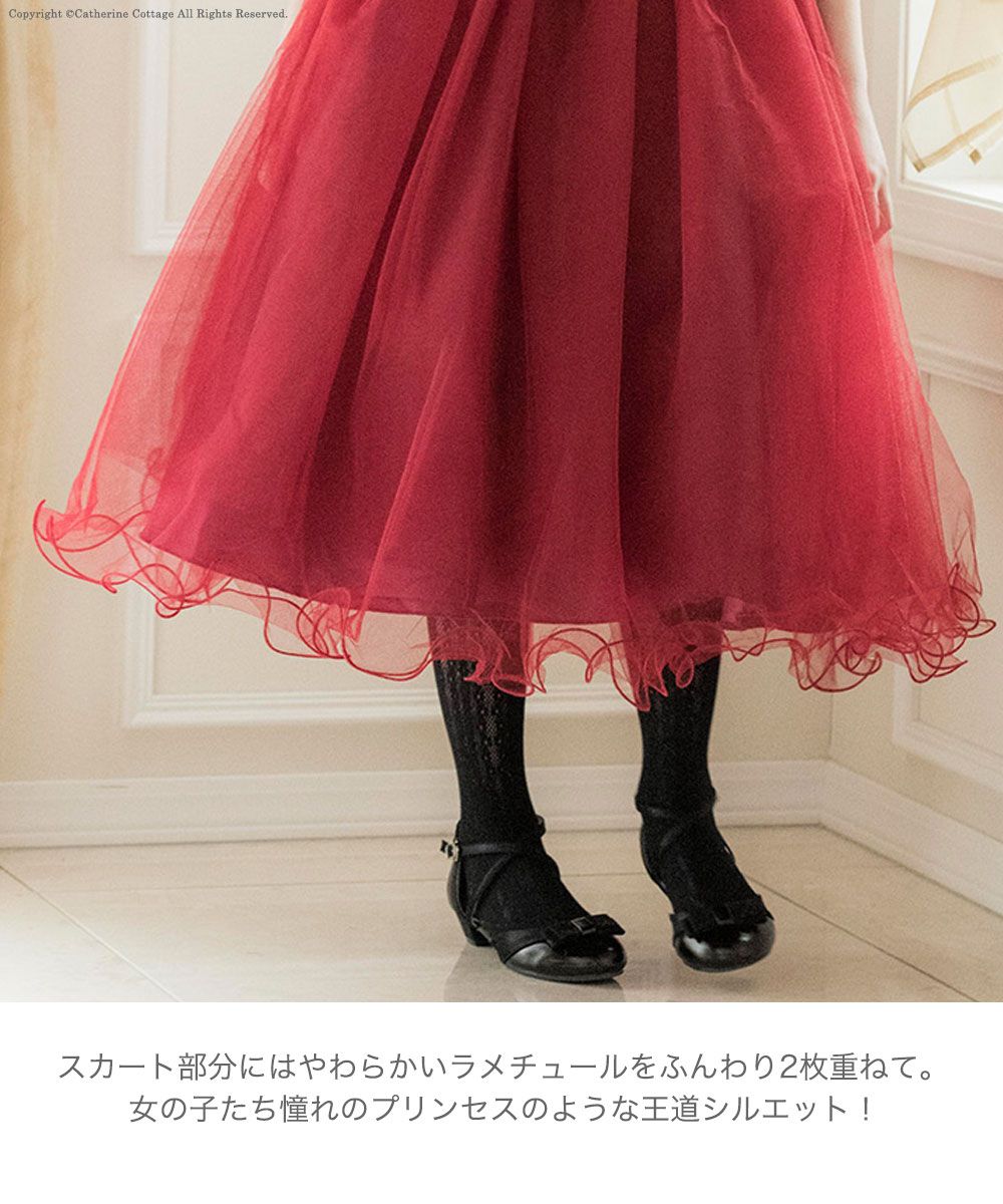 日本 Catherine Cottage - 夢幻大蝴蝶結澎澎裙洋裝/小禮服-天使白