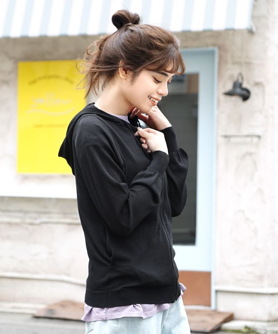 日本 zootie - 涼感X防曬速乾 連帽外套-氣質灰