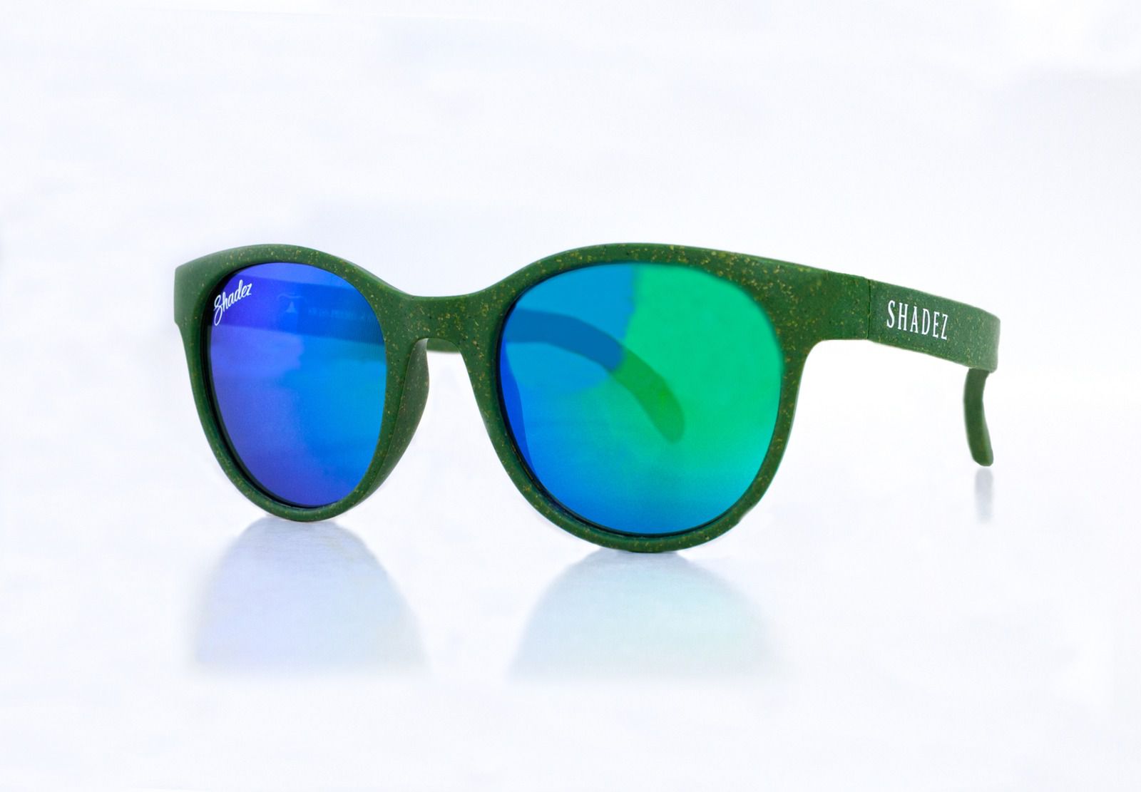 瑞士 SHADEZ - 兒童偏光太陽眼鏡環保材質系列-SHZ804-綠框海洋藍 (年齡3-7)