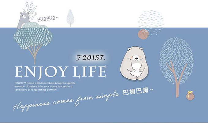 鴻宇 HongYew - 雙人特大床包枕套組/ 天絲300織 / 天絲 萊賽爾 / 巴姆巴姆