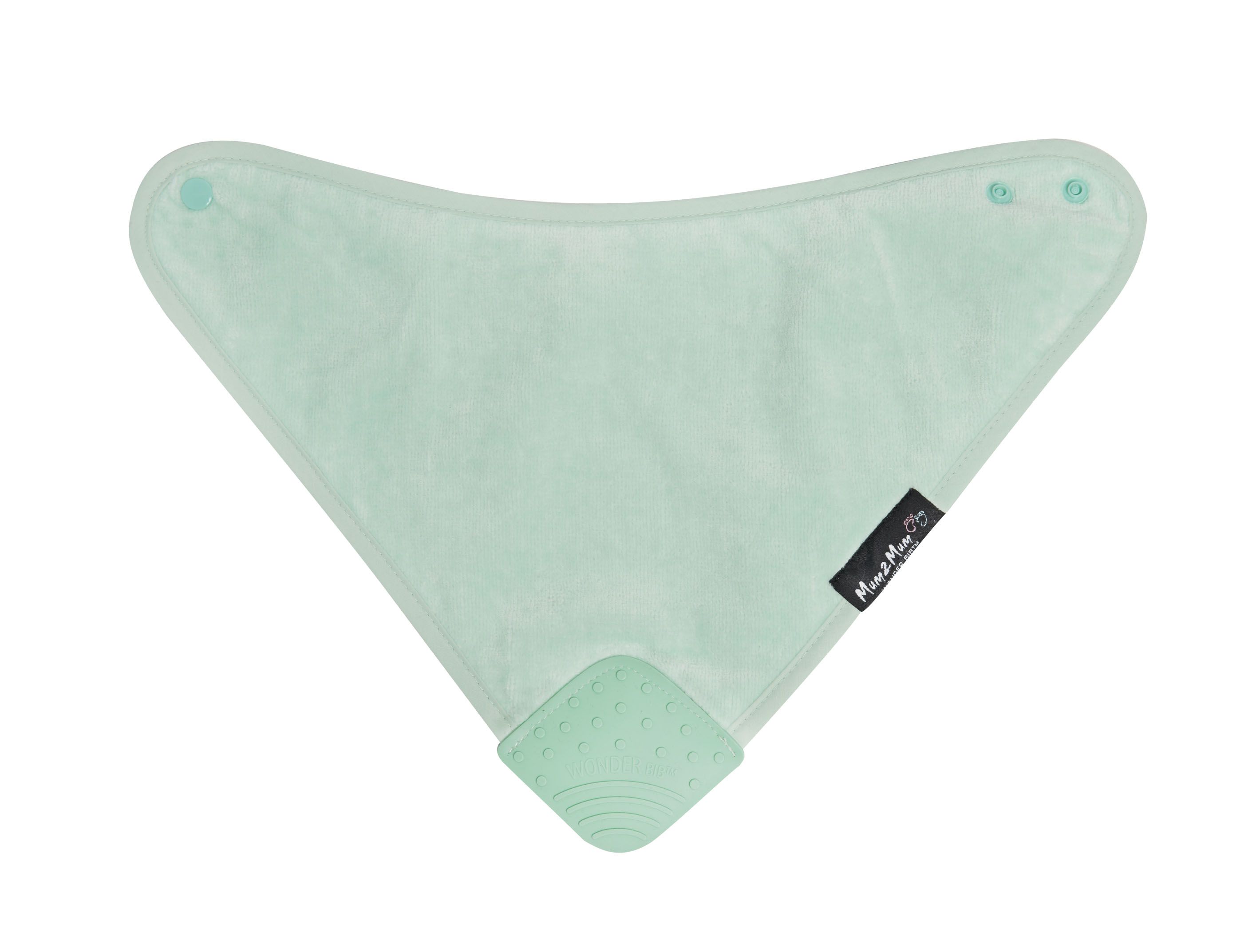 Mum 2 Mum - 機能型神奇三角咬咬兜口水巾圍兜-薄荷綠