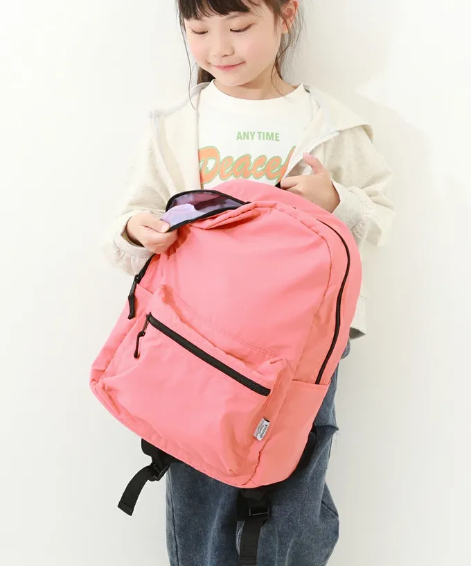 日本 devirock - 飽和色輕量舒適大容量休閒背包-橄欖綠 (約28x37x12cm)