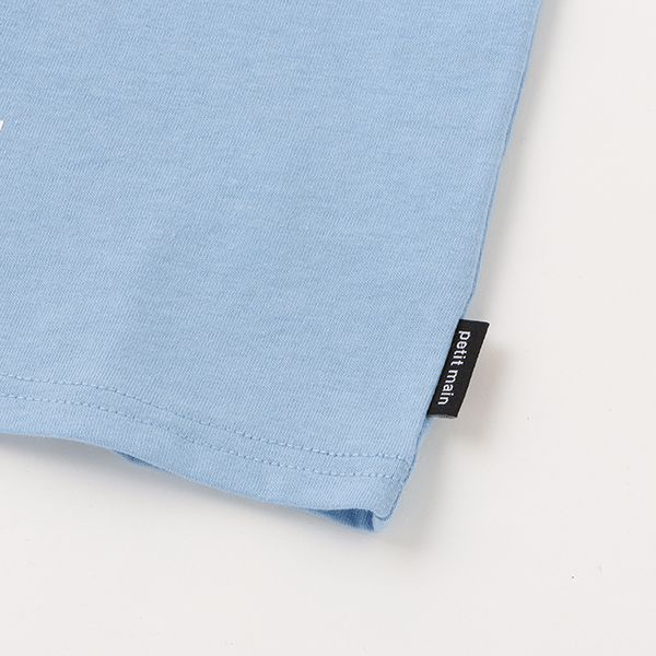 日本 petit main - 汪汪隊聯名 印花短袖上衣-毛毛-卡其