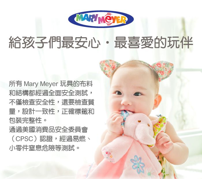 美國 MaryMeyer 蜜兒 - 恐龍臻藏禮盒（手搖鈴＋安撫巾+沙沙紙）