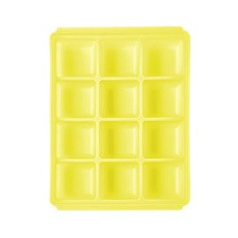 TGM - 馬卡龍 白金矽膠副食品冷凍儲存分裝盒 (M - 黃色)