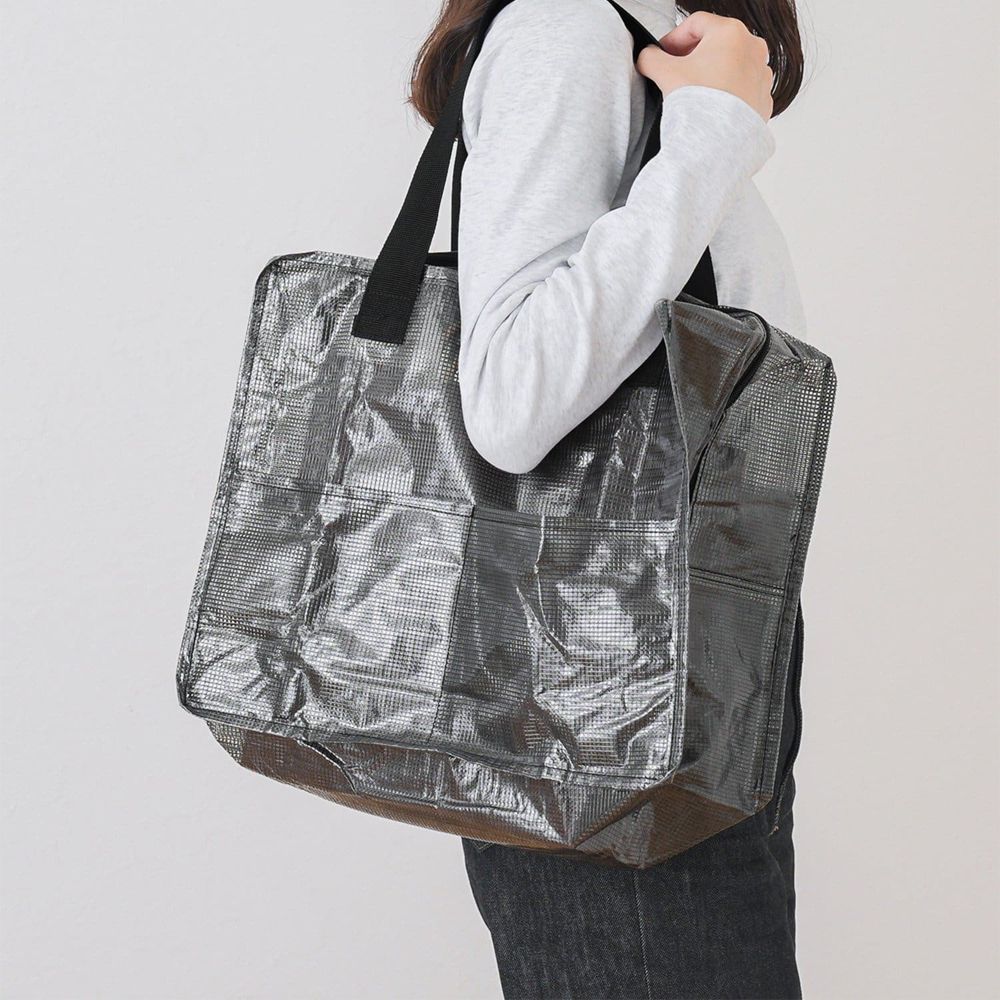 堅固防水可折疊多功能隨身行李袋-黑 (S(30x36x20))