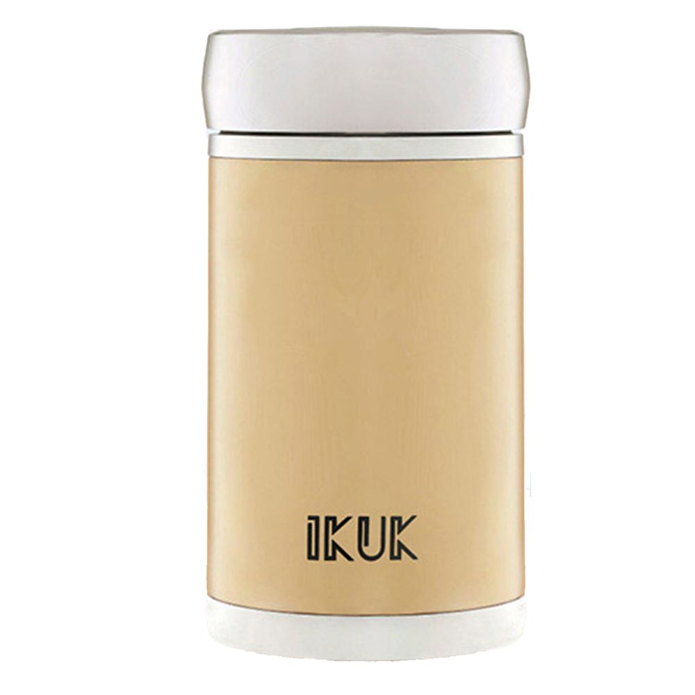 IKUK - 真空雙層內陶瓷保溫超商杯-玫瑰金 (400ML)