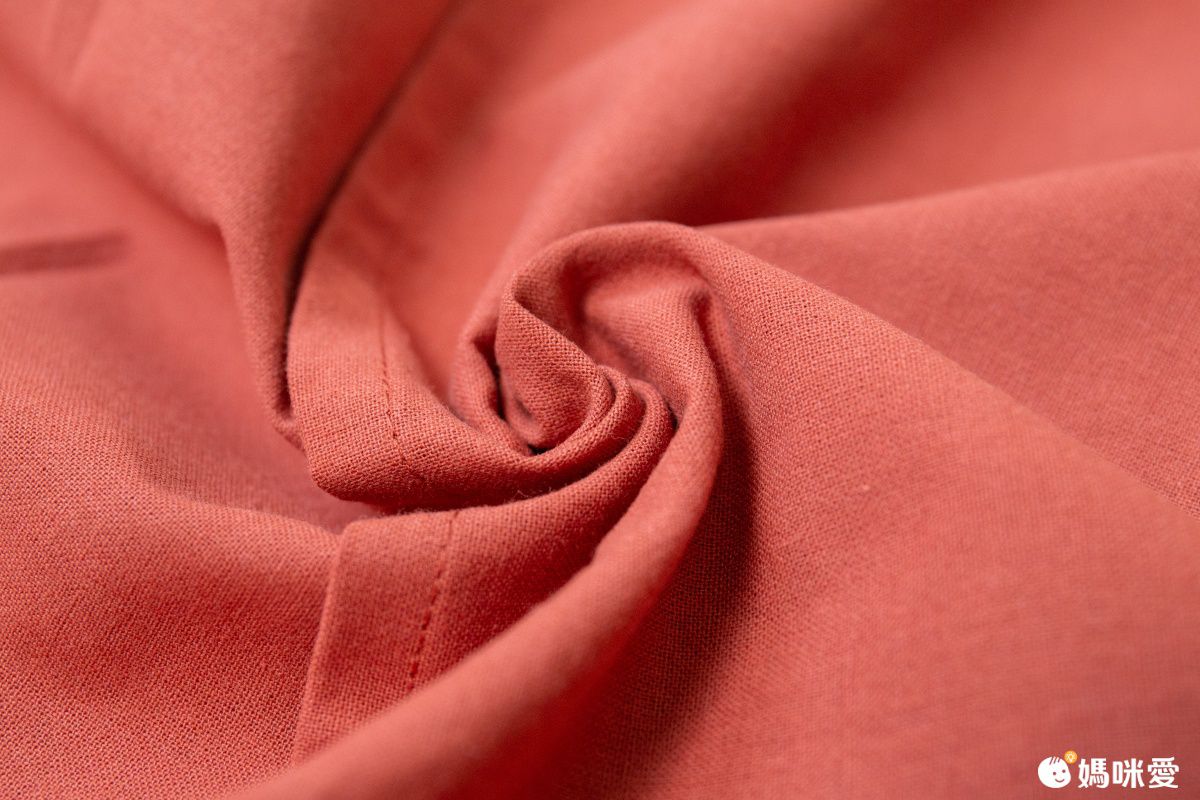 北歐文藝棉麻百褶圍裙-防水款-紅棕色 (成人款)