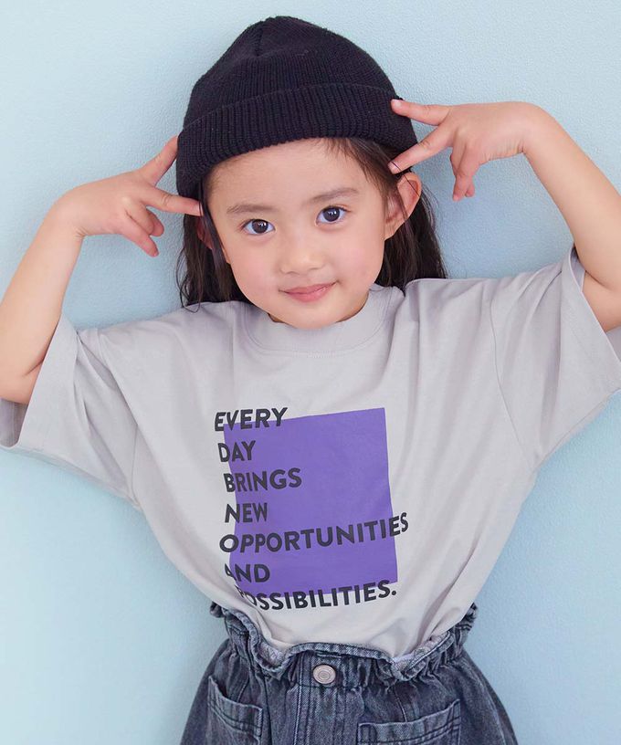 日本 devirock - 抗UV 不易皺速乾印花短袖上衣-方形logo-黑