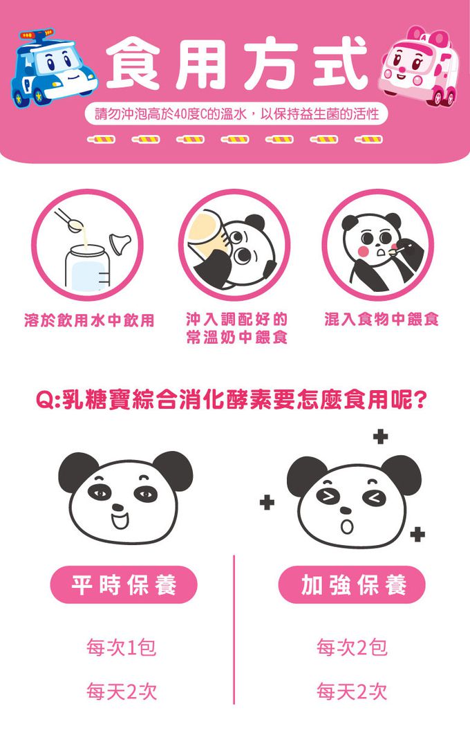 鑫耀生技Panda - 安寶乳糖寶綜合消化酵素50入隨手包-一包2g 50包入