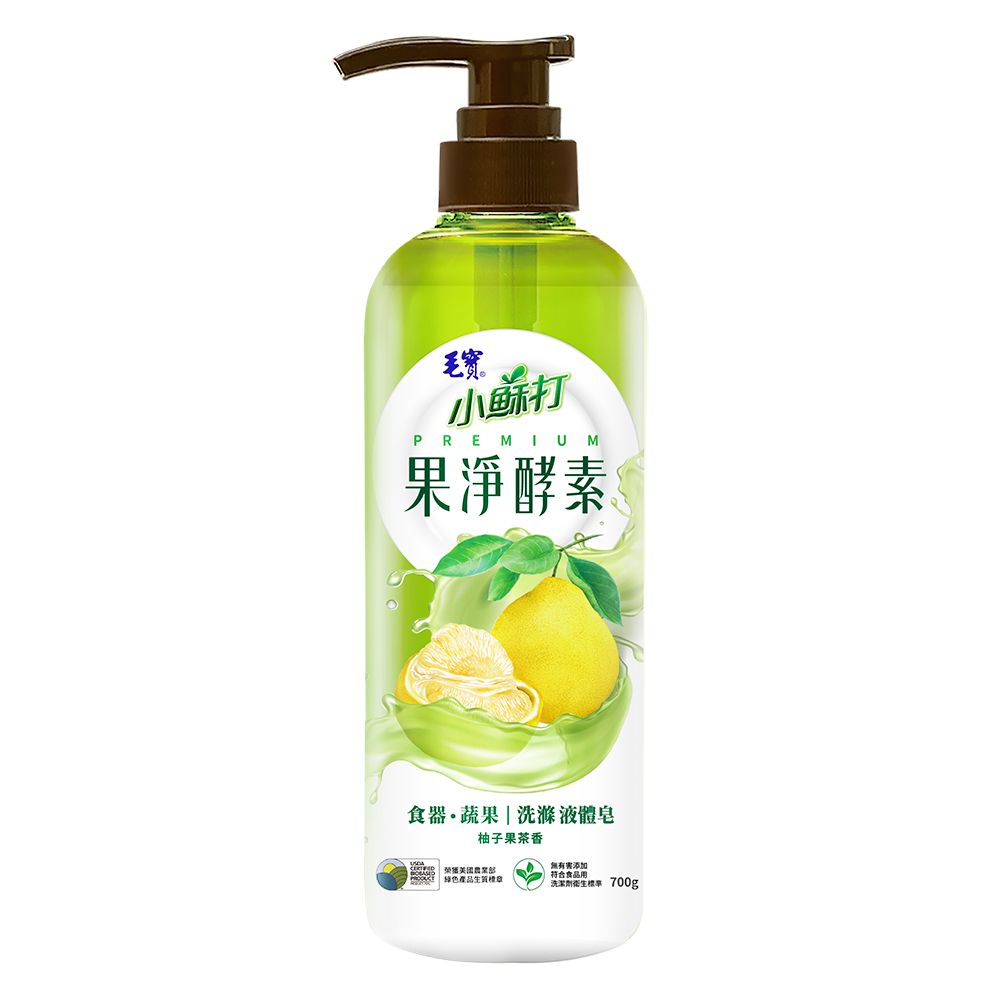 毛寶 maobao - 果淨酵素食器蔬果洗滌液體皂-柚子果茶-700g