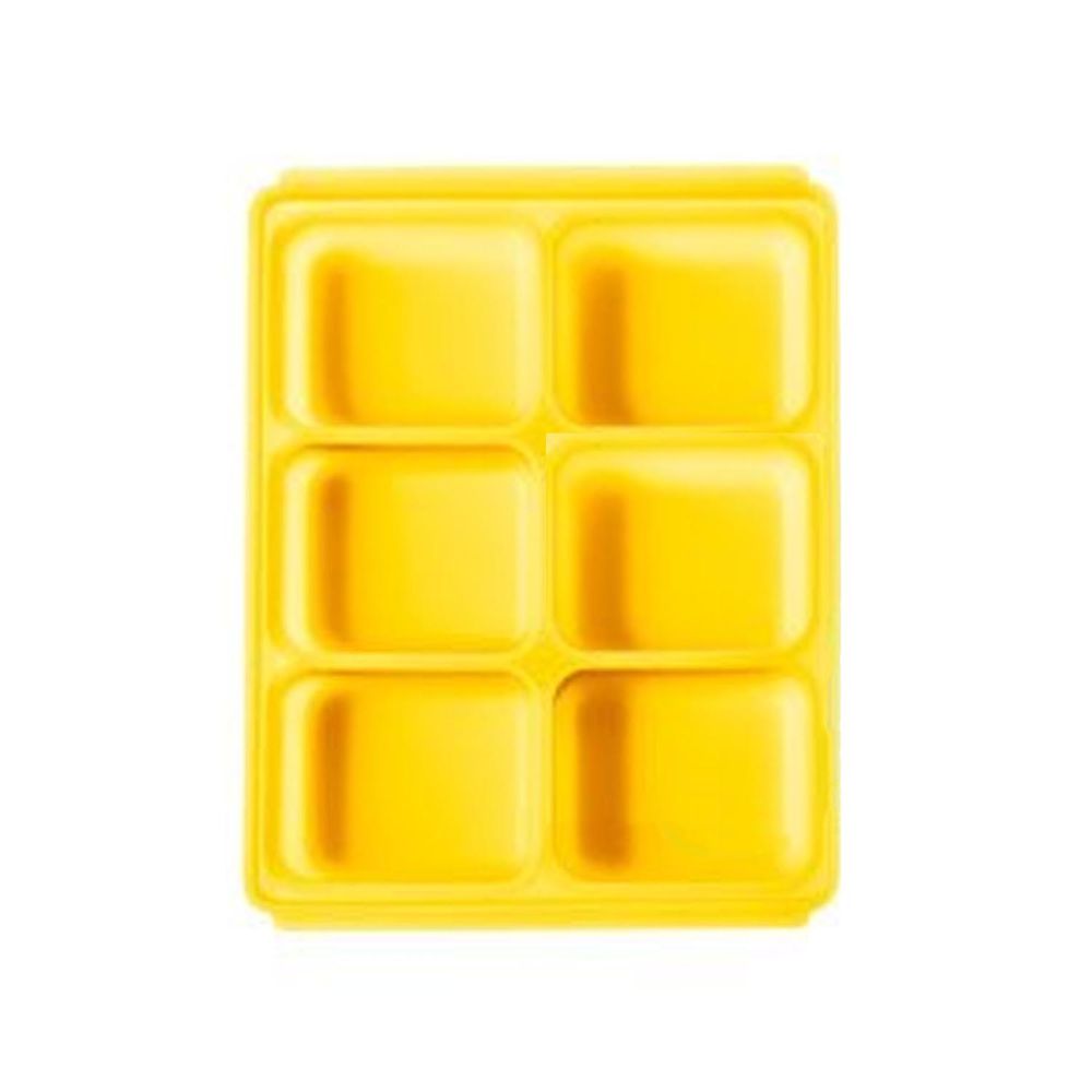 TGM - 白金矽膠副食品冷凍儲存分裝盒 (L - 黃色)
