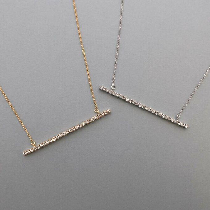 日本 Melody Accessory - 日本製 典雅華美水鑽長項鏈-愛心