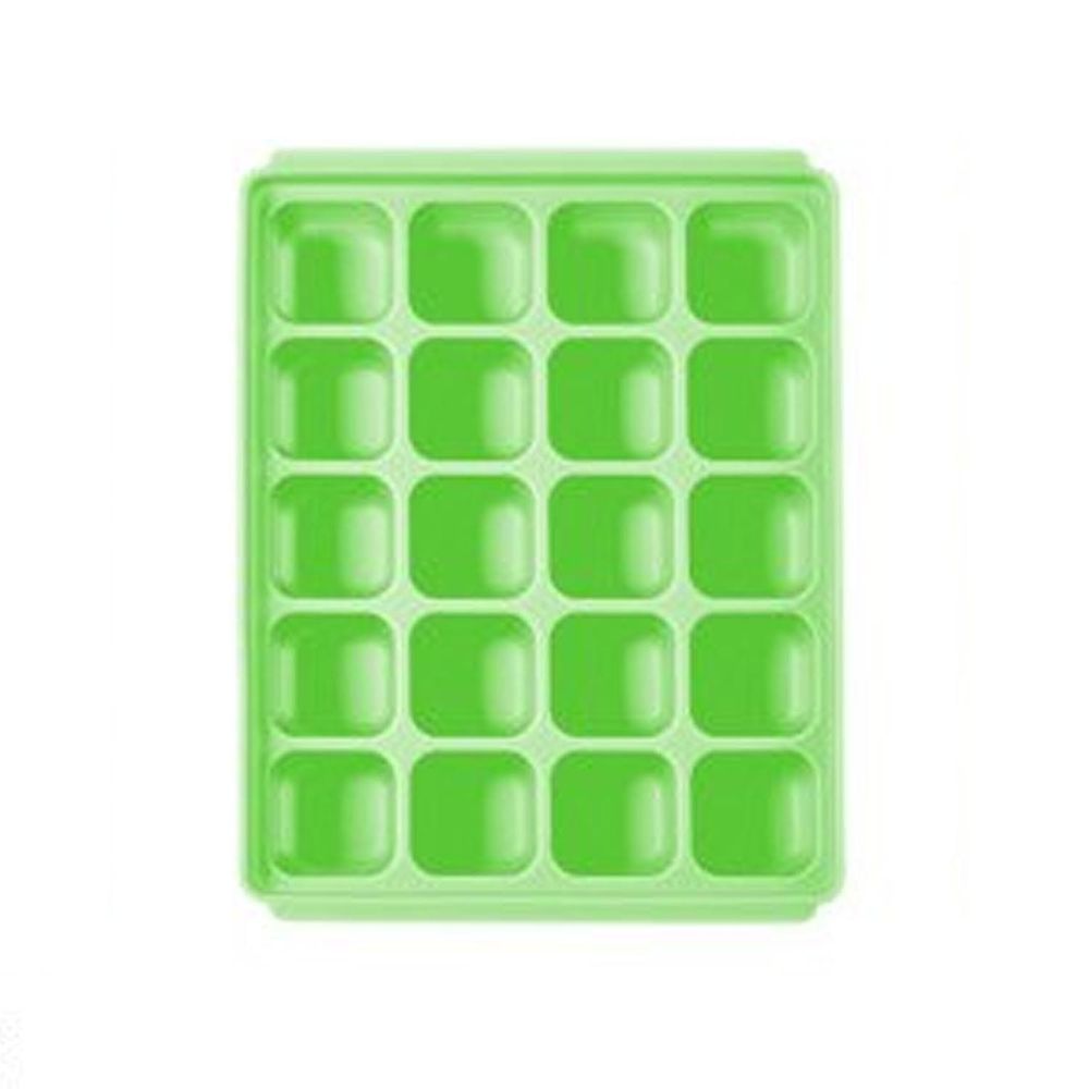 TGM - 馬卡龍 白金矽膠副食品冷凍儲存分裝盒 (S - 綠色)