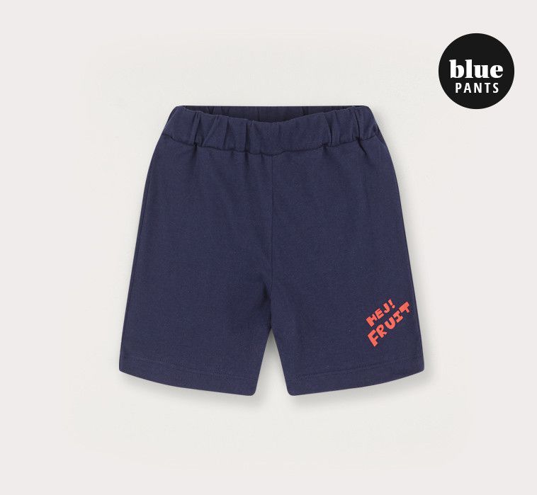 韓國 HEJMINI - 條紋香蕉套裝-藍