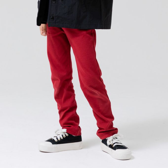 日本 Chil2 - 品牌熱銷 百搭彈力伸縮長褲-白