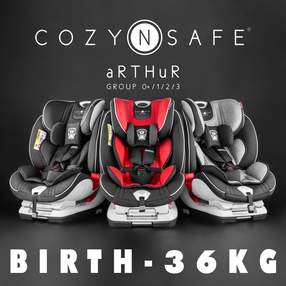0-12歲ISOFIX/安全帶二用型汽座-英倫紅