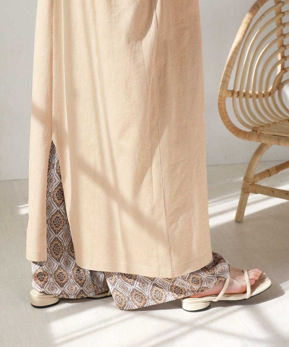 日本 Bou Jeloud - 純棉俐落剪裁涼感無袖洋裝-磚橘