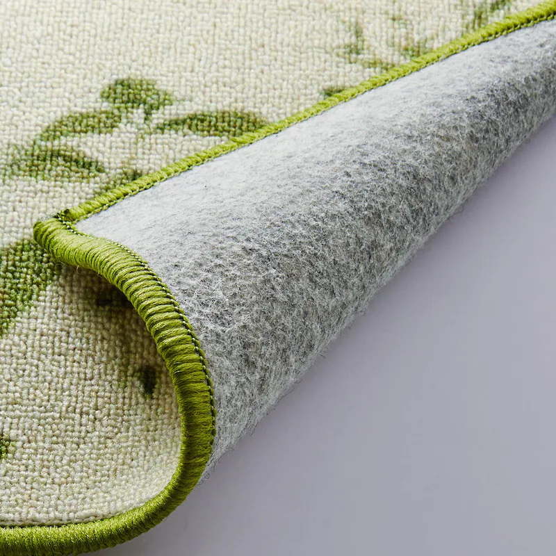 日本千趣會 - 迪士尼 長條型腳踏墊(廚房/臥室)-維尼花園-綠