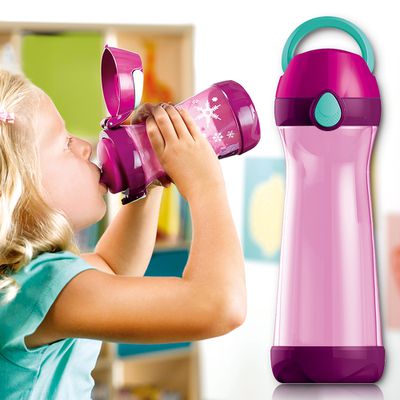 Maped Picnik Concept Spillproof Water Bottle, 14.5 oz, Pink