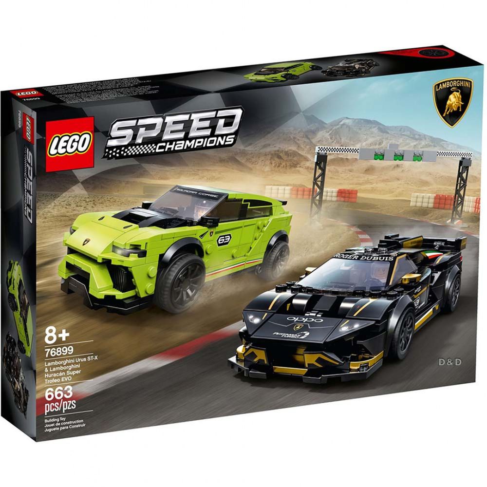 樂高 LEGO - 樂高 SPEED CHAMPIONS 系列 - 藍寶堅尼Huracan Super Trofeo EVO & Urus ST-X 76899-663pcs