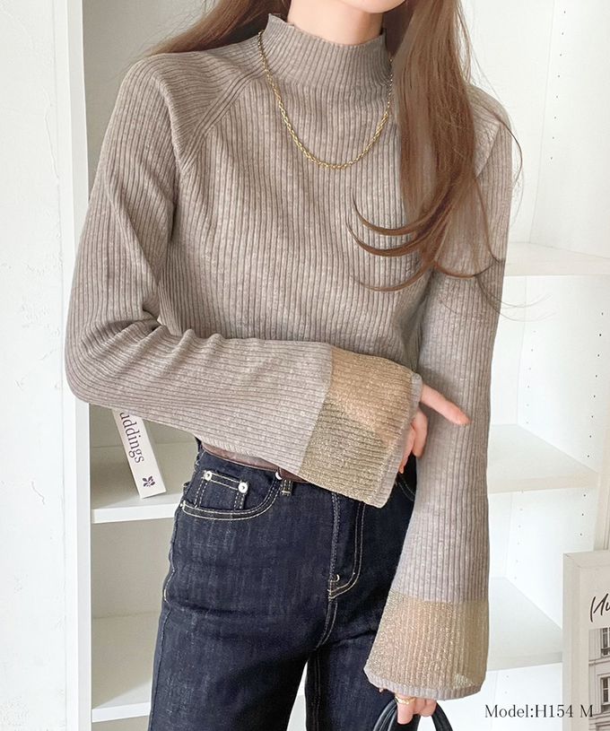 日本 Classical Elf - 絕美透膚羅紋喇叭袖上衣-象牙白