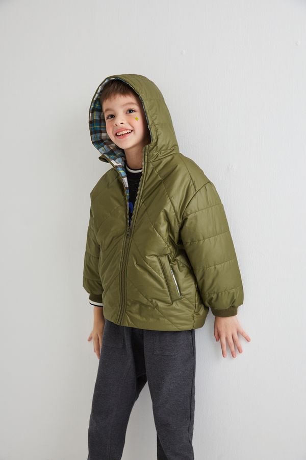 麗嬰房 Little moni - 3M科技羽絨保暖外套-軍綠