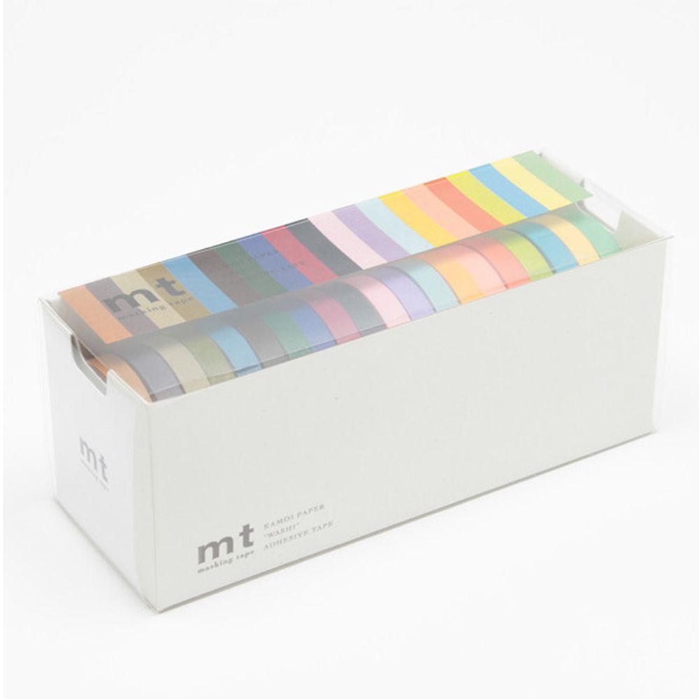 日本文具代購 - MT 日本製紙膠帶超值多入組-純色20色-7mm