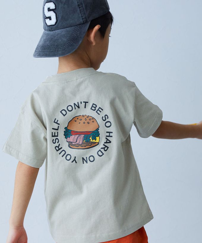 日本 devirock - 純棉定番短袖上衣-噴彩暴龍-淺灰