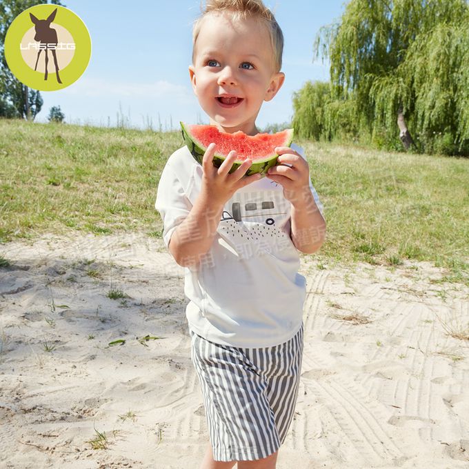 德國 Lassig - 嬰幼兒抗UV海灘尿布褲-小蛟龍