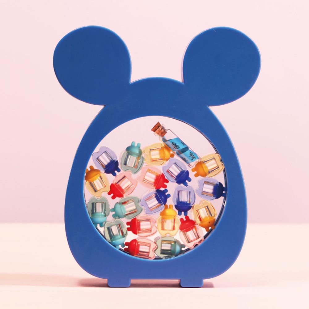 寶寶乳牙收藏盒-小老鼠款-藍色 (20x16cm)